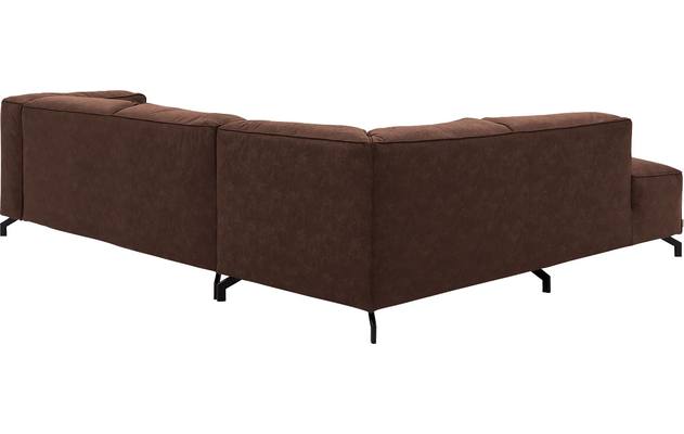 Goossens hoeksalon calvin bruin micro leer - 8190317-631-04