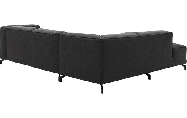 Goossens hoeksalon calvin grijs micro leer - 8190317-634-04