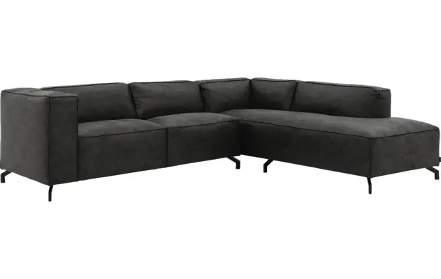 Goossens hoeksalon calvin grijs micro leer - 8190317-635-02-gespiegeld