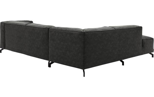 Goossens hoeksalon calvin grijs micro leer - 8190317-635-04