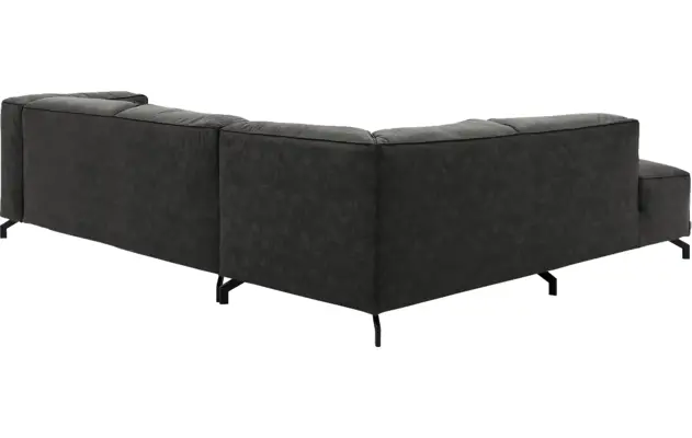 Goossens hoeksalon calvin grijs micro leer - 8190317-635-04