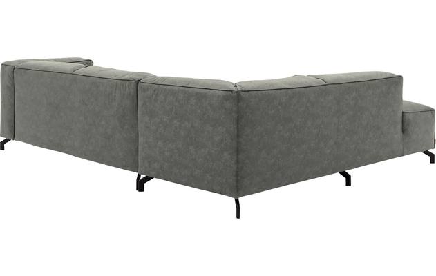 Goossens hoeksalon calvin grijs micro leer - 8190317-636-04