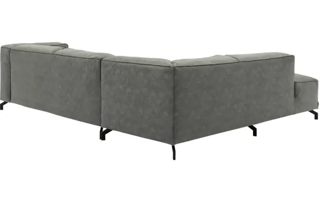 Goossens hoeksalon calvin grijs micro leer - 8190317-636-04