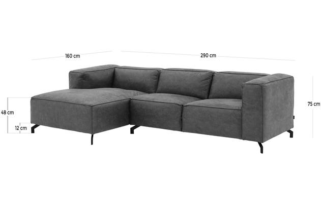 Calvin - 2,5 zits + chaise longue links