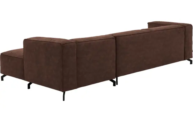Goossens hoeksalon calvin bruin micro leer - 8190319-631-04