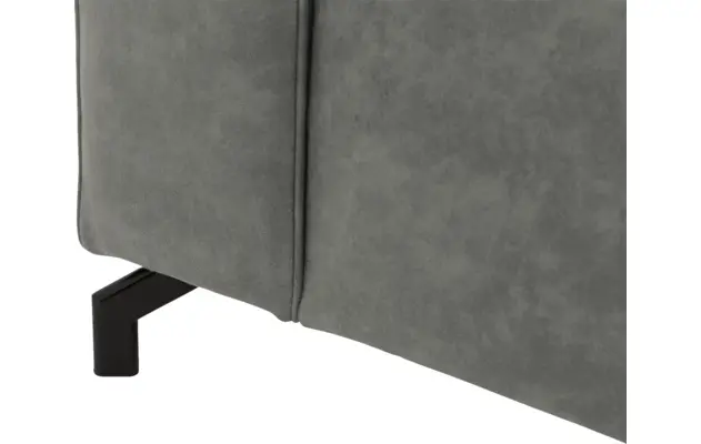 Goossens loungebank calvin grijs micro leer - 8190319-636-07