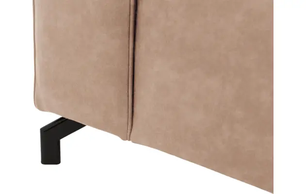 Goossens loungebank calvin beige micro leer - 8190319-637-07
