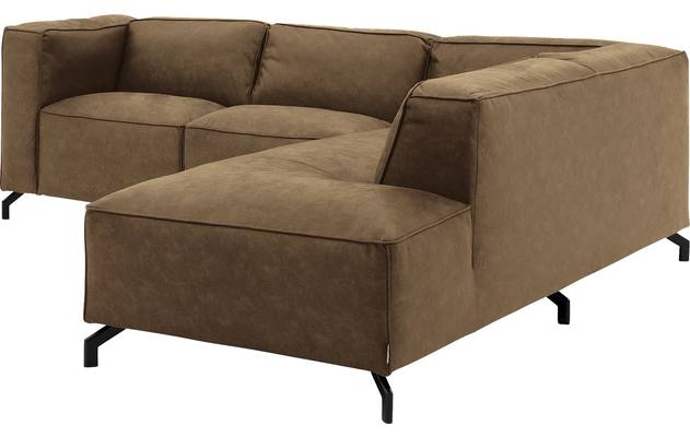 Goossens hoeksalon calvin groen micro leer - 8190320-626-03-gespiegeld
