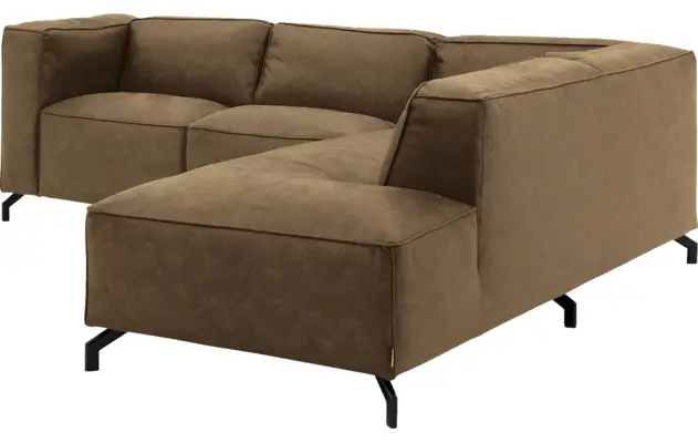 Goossens hoeksalon calvin groen micro leer - 8190320-626-03-gespiegeld