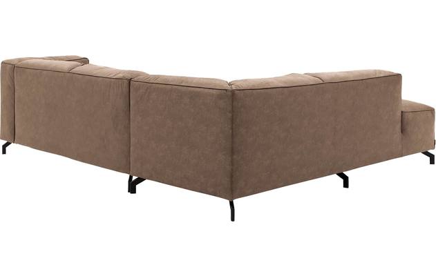 Goossens hoeksalon calvin bruin micro leer - 8190320-627-04