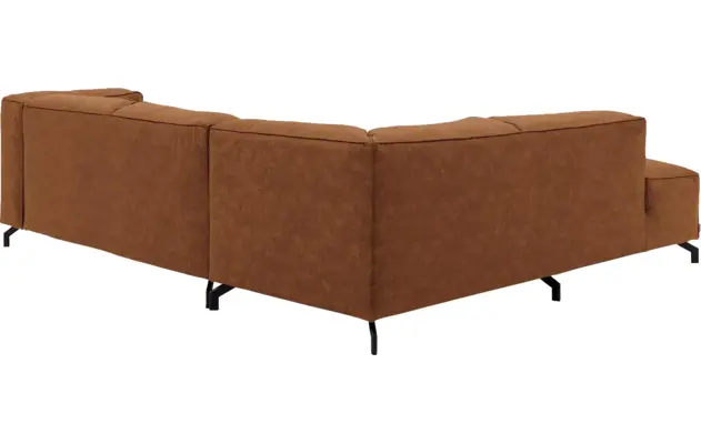 Goossens hoeksalon calvin bruin micro leer - 8190320-633-04
