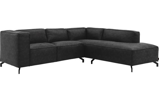 Goossens hoeksalon calvin grijs micro leer - 8190320-634-02-gespiegeld