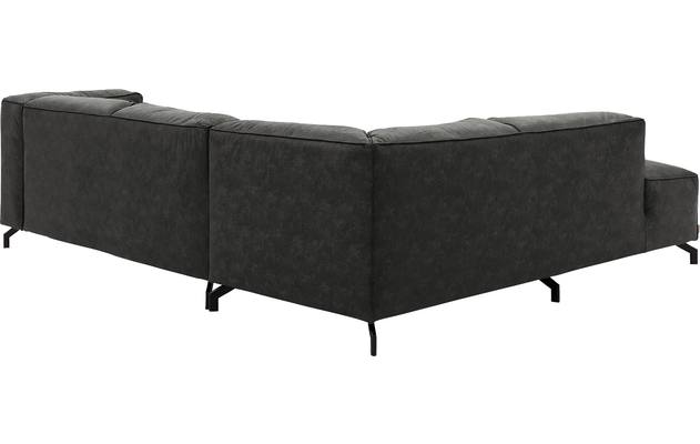 Goossens hoeksalon calvin grijs micro leer - 8190320-635-04
