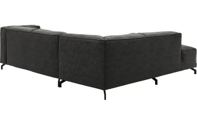 Goossens hoeksalon calvin grijs micro leer - 8190320-635-04