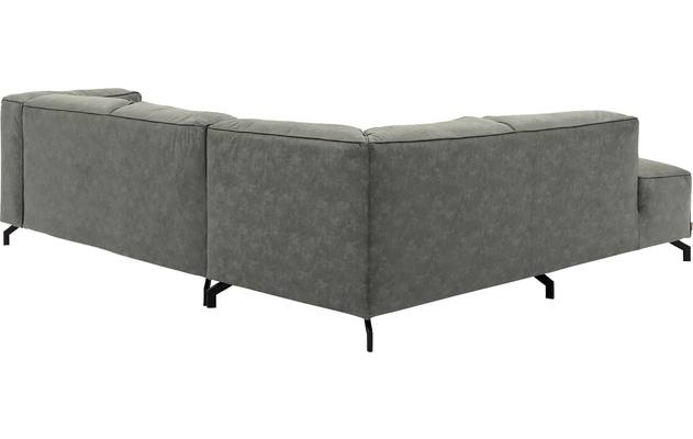 Goossens hoeksalon calvin grijs micro leer - 8190320-636-04