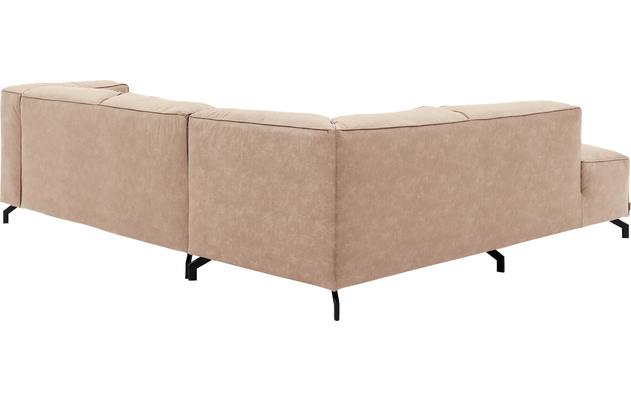Goossens hoeksalon calvin beige micro leer - 8190320-637-04