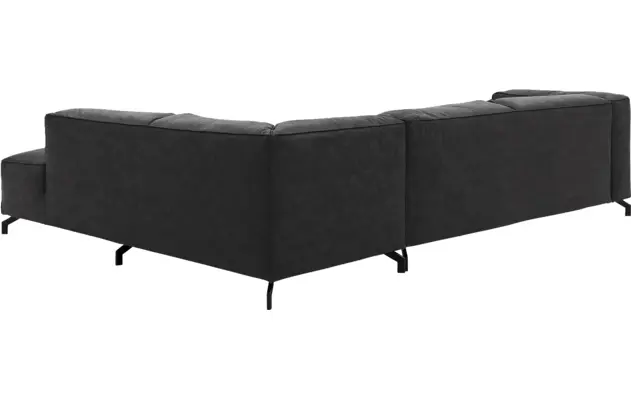 Goossens hoeksalon calvin grijs micro leer - 8190321-634-04-gespiegeld