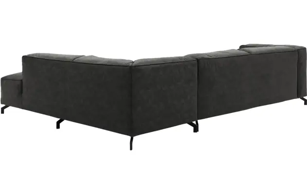 Goossens hoeksalon calvin grijs micro leer - 8190321-635-04-gespiegeld