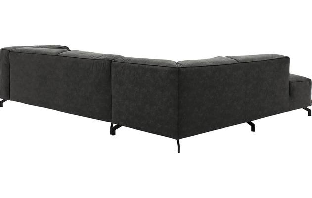 Goossens hoeksalon calvin grijs micro leer - 8190321-635-04