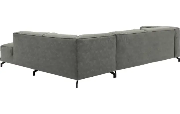 Goossens hoeksalon calvin grijs micro leer - 8190321-636-04-gespiegeld
