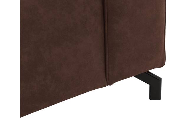 Goossens loungebank calvin bruin micro leer - 8190322-631-07-gespiegeld
