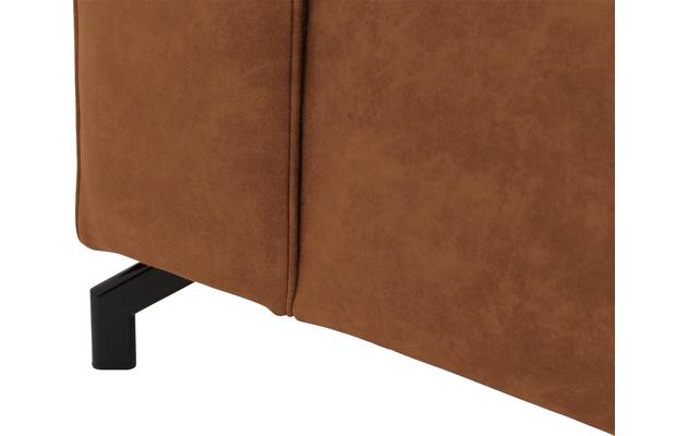 Goossens loungebank calvin bruin micro leer - 8190322-633-07