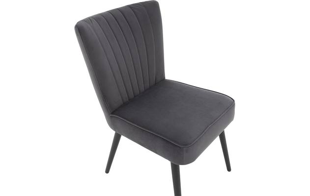 Goossens eetkamerstoel rob grijs stof - 8190377-06