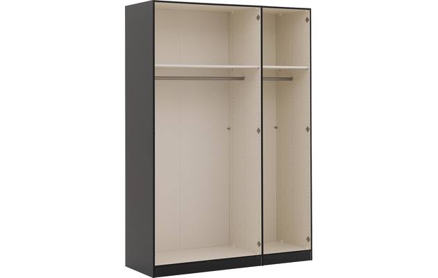 Goossens kledingkast easy storage ddk zwart hoogwaardig meubelplaat - 8190398-04