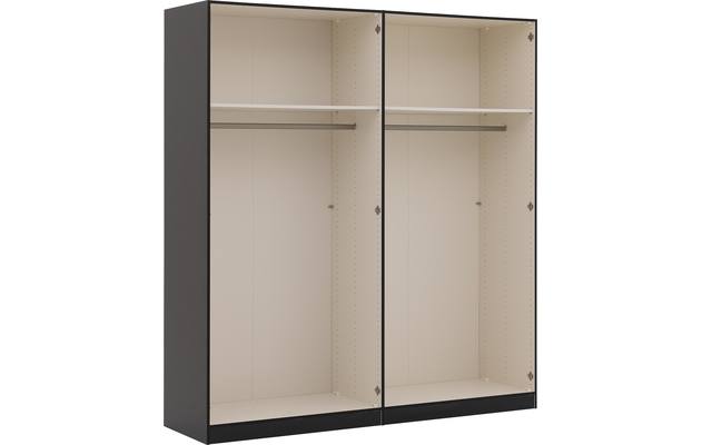 Goossens kledingkast easy storage ddk zwart hoogwaardig meubelplaat - 8190404-10