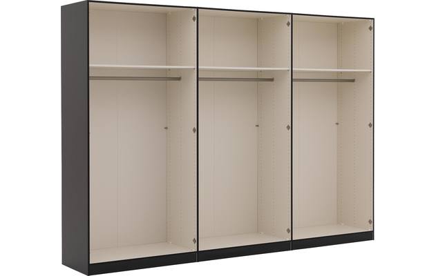 Goossens kledingkast easy storage ddk zwart hoogwaardig meubelplaat - 8190499-10