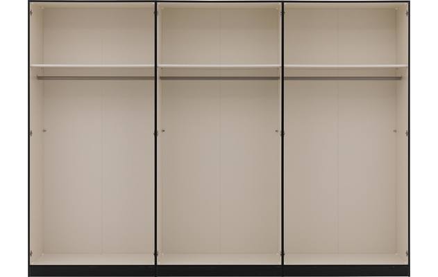 Goossens kledingkast easy storage ddk zwart hoogwaardig meubelplaat - 8190560-09
