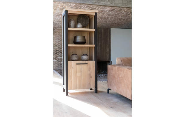 Goossens boekenkast santos bruin eiken - 8190602-boekenkast_santos-01
