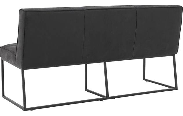 Goossens excellent eetbank tom zwart leer - 8190654-03