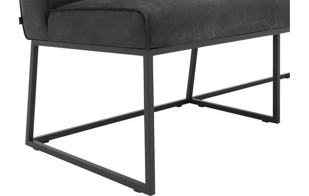 Goossens excellent eetbank tom zwart leer - 8190654-04