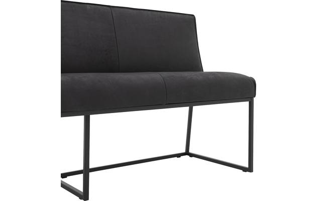 Goossens excellent eetbank tom zwart leer - 8190654-05