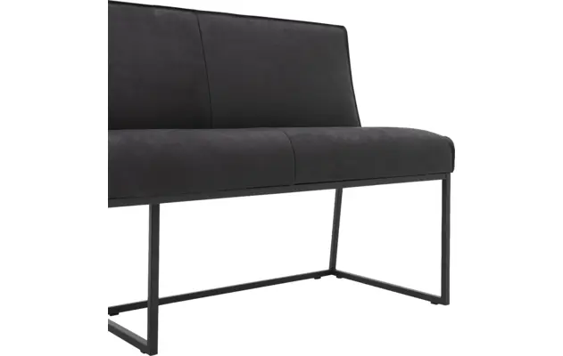Goossens excellent eetbank tom zwart leer - 8190654-05
