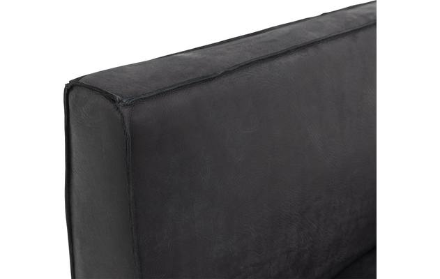 Goossens excellent eetbank tom zwart leer - 8190654-06