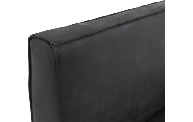 Goossens excellent eetbank tom zwart leer - 8190654-06