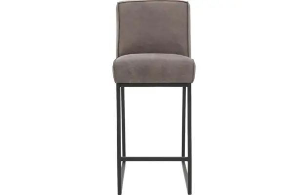 Goossens excellent barkruk tom grijs leer - 8190659-01