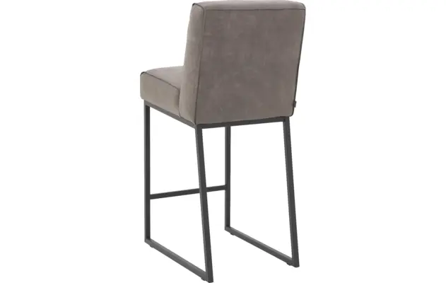 Goossens excellent barkruk tom grijs leer - 8190659-03