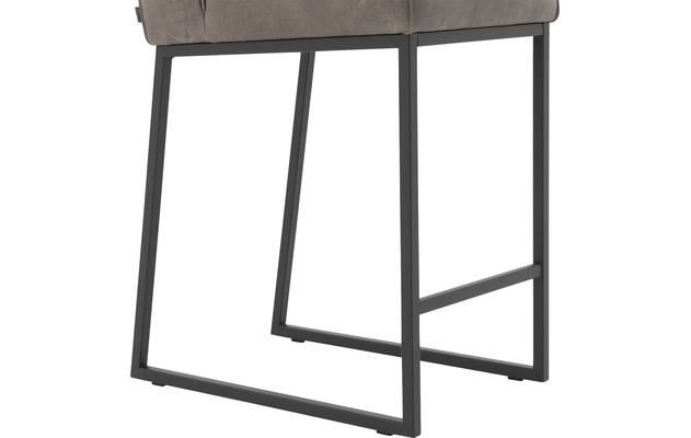 Goossens excellent barkruk tom grijs leer - 8190659-04