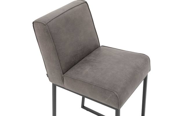 Goossens excellent barkruk tom grijs leer - 8190659-05