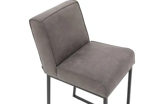 Goossens excellent barkruk tom grijs leer - 8190659-05