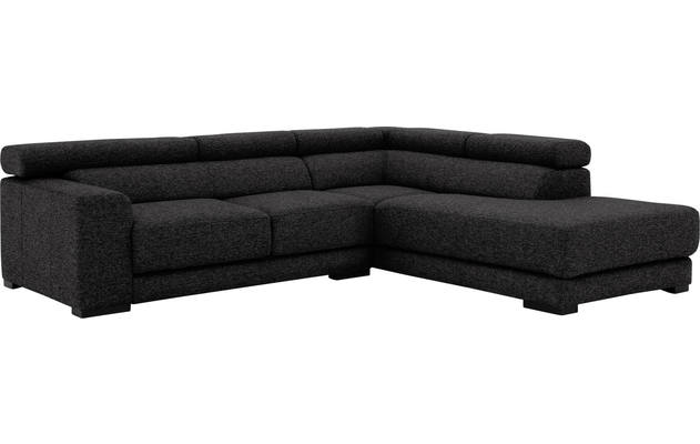 Goossens hoeksalon nora grijs stof - 8190707-204-04