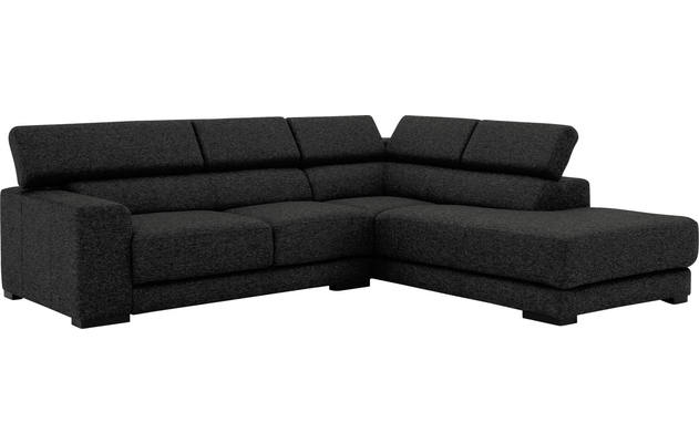 Goossens hoeksalon nora grijs stof - 8190707-205-03
