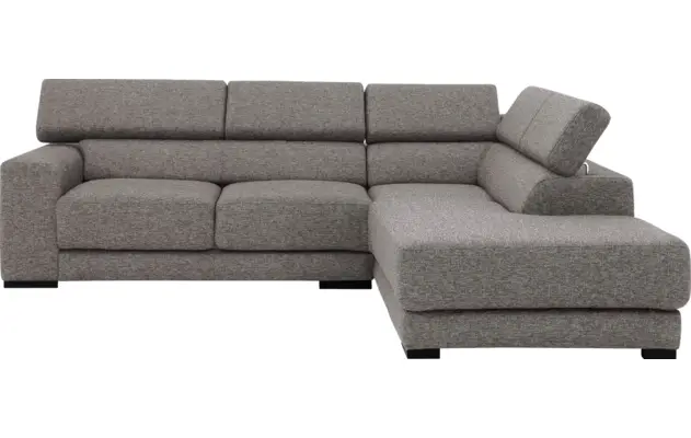 Goossens hoeksalon nora grijs stof - 8190707-207-02