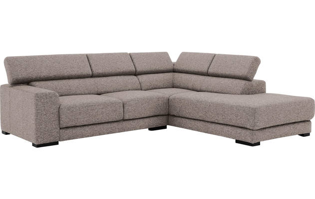 Goossens hoeksalon nora grijs stof - 8190707-208-03