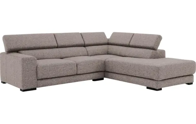 Goossens hoeksalon nora grijs stof - 8190707-208-03