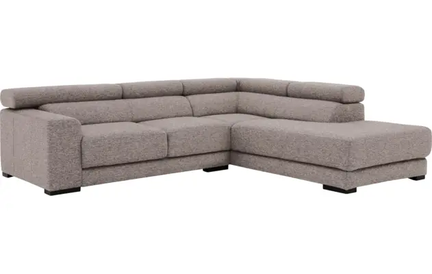 Goossens hoeksalon nora grijs stof - 8190707-208-04