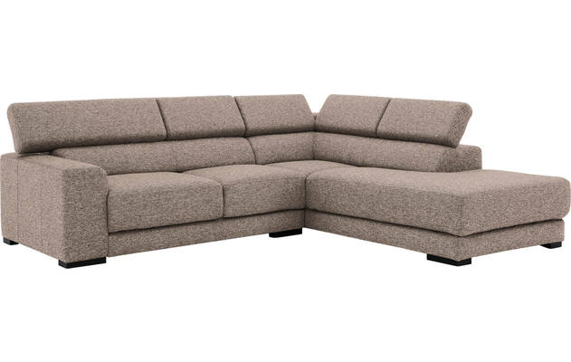 Goossens hoeksalon nora beige stof - 8190707-209-03